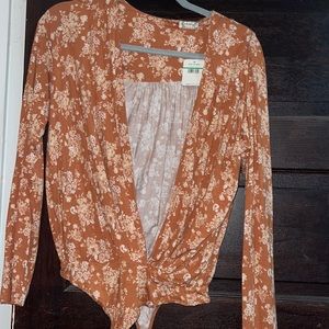 NWT floral free people body suit